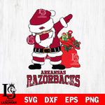 Arkansas Razorbacks Santa Dabbing Christmas Svg dxf eps png pdf file,NCAA svg,Digital Download,Cricut file