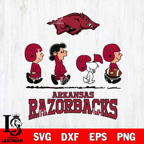 Arkansas Razorbacks Snoopy Sport 12 Svg Eps Dxf Png File, Digital Download