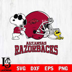 Arkansas Razorbacks Snoopy Sport 2 Svg Eps Dxf Png File, Digital Download