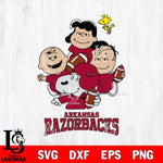 Arkansas Razorbacks Snoopy Sport 4 Svg Eps Dxf Png File, Digital Download