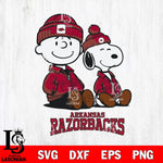 Arkansas Razorbacks Snoopy Sport 6 Svg Eps Dxf Png File, Digital Download