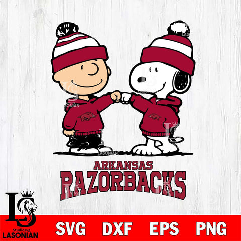 Arkansas Razorbacks Snoopy Sport 9 Svg Eps Dxf Png File, Digital Download