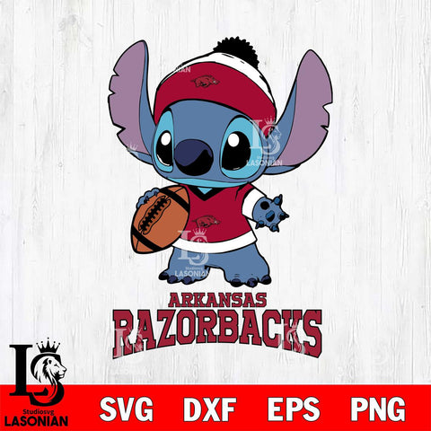 Arkansas Razorbacks Stitch Disney, Svg Eps Dxf Png File, Digital Download