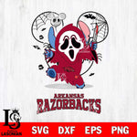 Arkansas Razorbacks Stitch Ghost Face Halloween 2 Svg Eps Dxf Png File, Digital Download, Instant Download