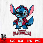 Arkansas Razorbacks Stitch Halloween Svg Eps Dxf Png File, NCAA svg, Digital Download, Instant Download