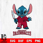 Arkansas Razorbacks Stitch Horror 2 Svg Eps Dxf Png File, NCAA svg, Digital Download, Instant Download