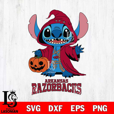 Arkansas Razorbacks Stitch Horror Svg Eps Dxf Png File, NCAA svg, Digital Download, Instant Download