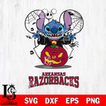 Arkansas Razorbacks Stitch Horror Halloween Svg Eps Dxf Png File, Digital Download, Instant Download