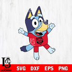 Arkansas State Red Wolves Bluey 3 Svg Eps Dxf Png File, Digital Download, Instant Download