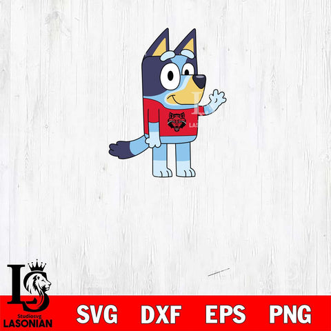 Arkansas State Red Wolves Bluey 5 Svg Eps Dxf Png File, Digital Download, Instant Download