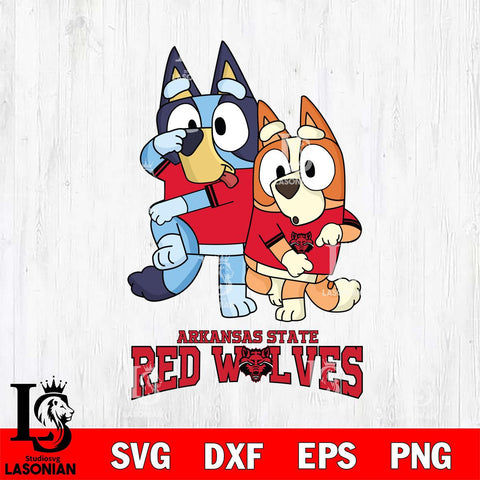 Arkansas State Red Wolves Bluey Chilli Dance Mode Svg Eps Dxf Png File, Digital Download, Instant Download