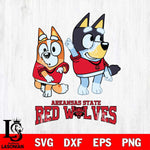 Arkansas State Red Wolves Bluey Chilli Mode Dance Svg Eps Dxf Png File, Digital Download, Instant Download