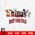 Arkansas State Red Wolves Bluey Halloween Svg Eps Dxf Png File, Digital Download, Instant Download