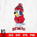 Arkansas State Red Wolves Bluey Hoodie rugby Svg Eps Dxf Png File, Digital Download ,Instant Download, Cricut File