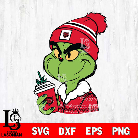 Arkansas State Red Wolves Boujee Grinch Svg Eps Dxf Png File, Digital Download, Instant Download