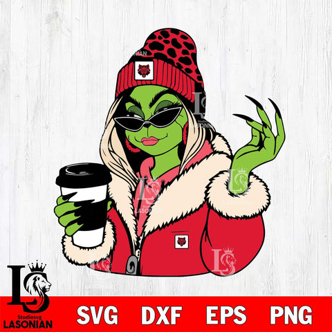 Arkansas State Red Wolves Boujee Grinch 9 Svg Eps Dxf Png File, Digital Download, Instant Download