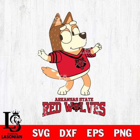 Arkansas State Red Wolves Chilli Dance Svg Eps Dxf Png File, Digital Download, Instant Download