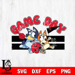 Arkansas State Red Wolves Game Day Bluey Svg Eps Dxf Png File, Digital Download, Instant Download