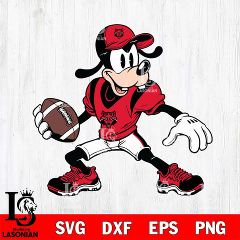 Arkansas State Red Wolves Goofy Svg Eps Dxf Png File, NCAA svg, Digital Download, Instant Download