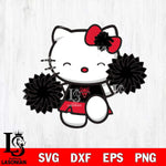 Arkansas State Red Wolves Hello Kitty Cheerleader Svg Eps Dxf Png File, Digital Download, Instant Download