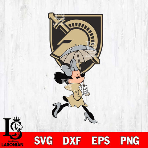 Army Black Knights Fancy Minnie Svg Eps Dxf Png File, Digital Download, Instant Download