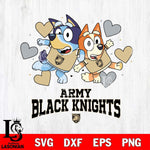 Army Black Knights Bluey & Bingo 10 Svg Eps Dxf Png File, NCAA svg, Digital Download, Instant Download