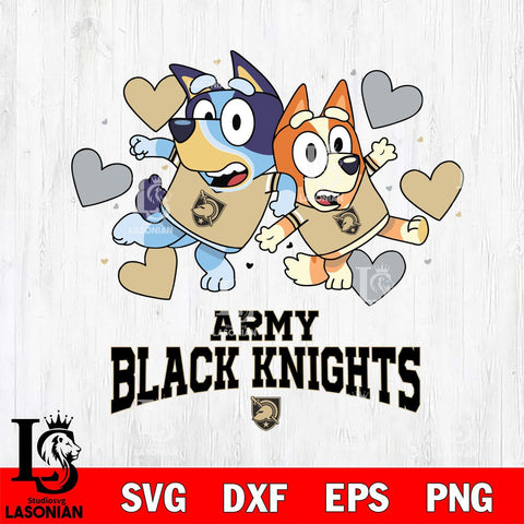 Army Black Knights Bluey & Bingo 10 Svg Eps Dxf Png File, NCAA svg, Digital Download, Instant Download