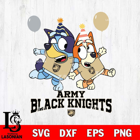 Army Black Knights Bluey & Bingo 2 Svg Eps Dxf Png File, NCAA svg, Digital Download, Instant Download