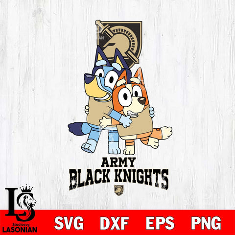 Army Black Knights Bluey & Bingo 3 Svg Eps Dxf Png File, NCAA svg, Digital Download, Instant Download