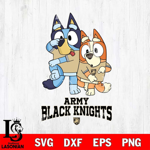 Army Black Knights Bluey & Bingo Svg Eps Dxf Png File, NCAA svg, Digital Download, Instant Download