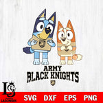 Army Black Knights Bluey & Bingo 6 Svg Eps Dxf Png File, NCAA svg, Digital Download, Instant Download