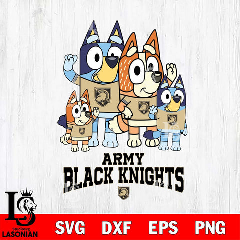 Army Black Knights Bluey & Bingo 7 Svg Eps Dxf Png File, NCAA svg, Digital Download, Instant Download