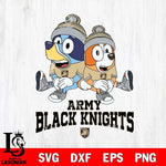 Army Black Knights Bluey & Bingo 8 Svg Eps Dxf Png File, NCAA svg, Digital Download, Instant Download