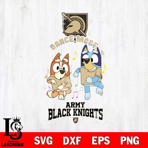 Army Black Knights Bluey Bingo Dance Mode Svg Eps Dxf Png File, NCAA svg, Digital Download, Instant Download