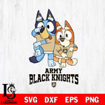 Army Black Knights Bluey Chilli Dance Mode Svg Eps Dxf Png File, Digital Download, Instant Download