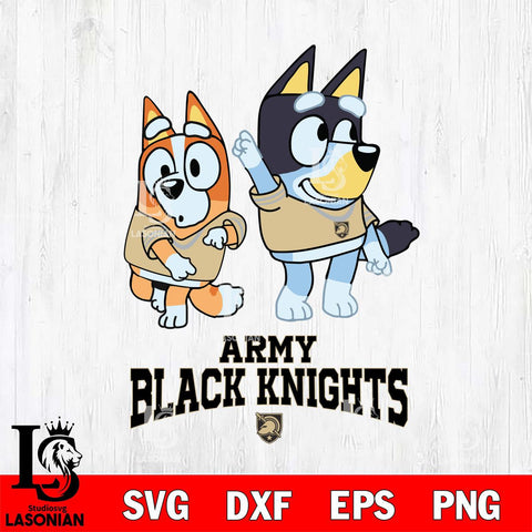 Army Black Knights Bluey Chilli Mode Dance Svg Eps Dxf Png File, Digital Download, Instant Download