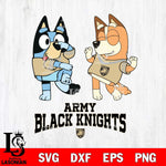 Army Black Knights Bluey Chilli Sport Svg Eps Dxf Png File, Digital Download, Instant Download