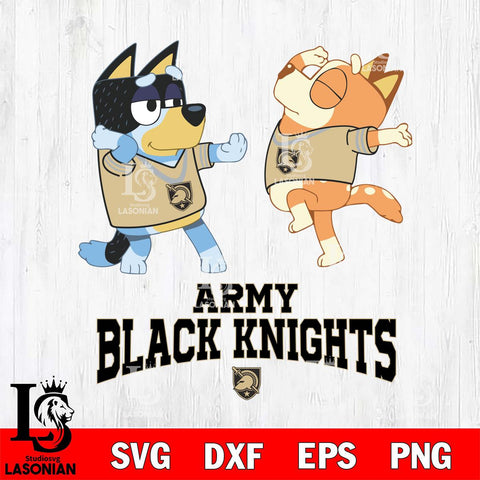 Army Black Knights Bluey Dance Svg Eps Dxf Png File, Digital Download, Instant Download