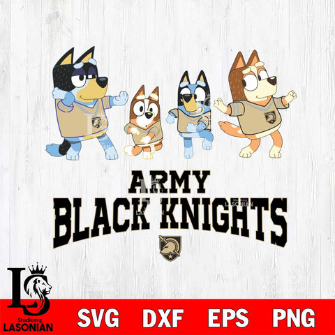 Army Black Knights Bluey Dance Mode Squats Svg Eps Dxf Png File, Digital Download, Instant Download