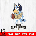 Army Black Knights Bluey Football Sport Svg Eps Dxf Png File, Digital Download ,Instant Download, Cricut File