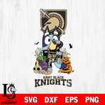 Army Black Knights Bluey Halloween NCAA 2 Svg Eps Dxf Png File, Digital Download, Instant Download