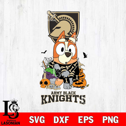 Army Black Knights Bluey Halloween NCAA Svg Eps Dxf Png File, Digital Download, Instant Download