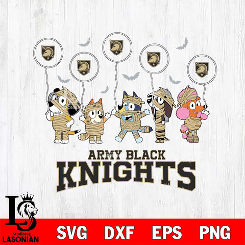 Army Black Knights Bluey Halloween Spooky Svg Eps Dxf Png File, Digital Download, Instant Download