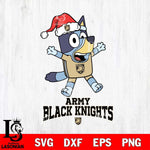 Army Black Knights Bluey Happy Christmas Svg Eps Dxf Png File, Digital Download