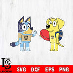 Army Black Knights Bluey & Lucky Svg Eps Dxf Png File, Digital Download, Instant Download