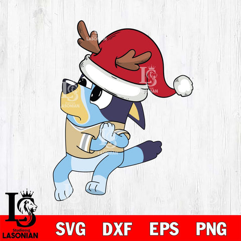 Army Black Knights Bluey Santa Claus Christmas Svg Eps Dxf Png File, Digital Download, Instant Download