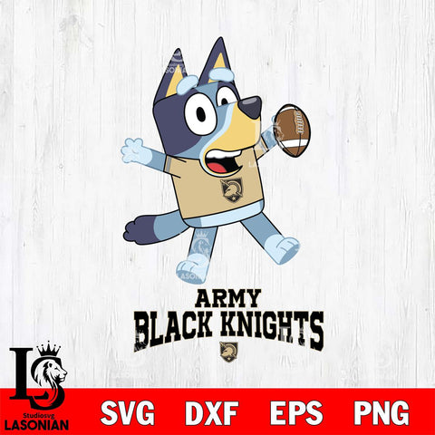 Army Black Knights Bluey Sport Football Svg Eps Dxf Png File,NCAA Svg Files,Bluey svg ,Digital Download ,Instant Download, Cricut File