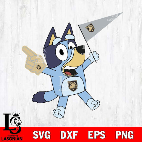 Army Black Knights Bluey flag Svg Eps Dxf Png File, Digital Download, Instant Download