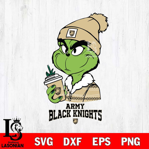 Army Black Knights Boujee Grinch Christmas Cut Files Cricut, Svg Dxf Eps Png file, Digital download , Silhouette