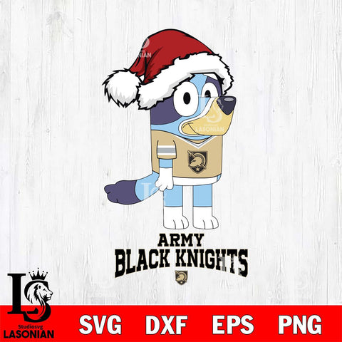 Army Black Knights Christmas Bluey Hat Cut Files,Bluey Cricut,Christmas Svg , Bluey svg , Digital Download, dxf eps png pdf file